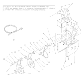 Beltsandengine Accessories Diagram and Parts List for 31AE640F000 2003 Yard Machines Snow Blower